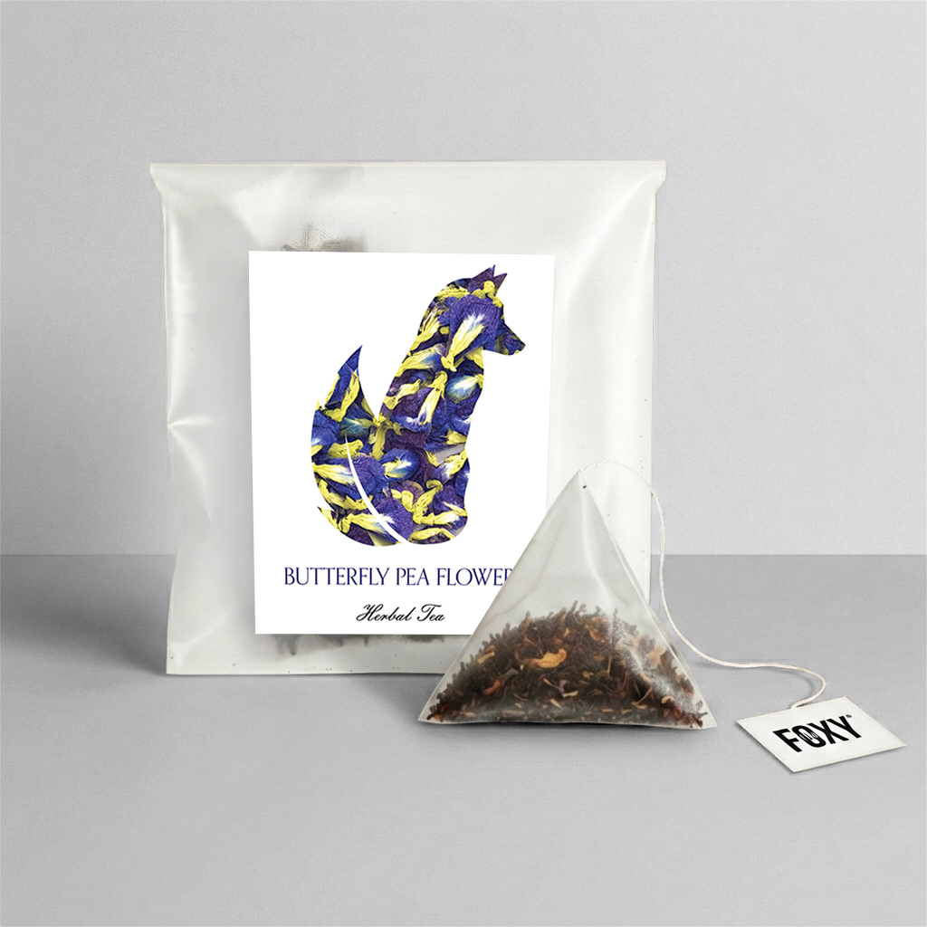 Spring Bloom Tea Collection Butterfly Pea Flower Single Serve Pyramid Tea