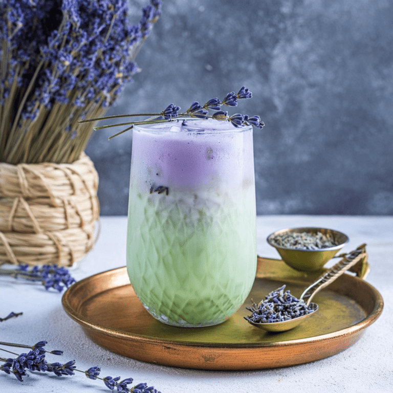 Lavender Matcha Latte