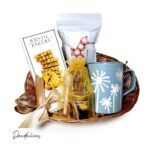Tea and cookies gift basket dandelions