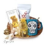 Tea and cookies gift basket sugar skull