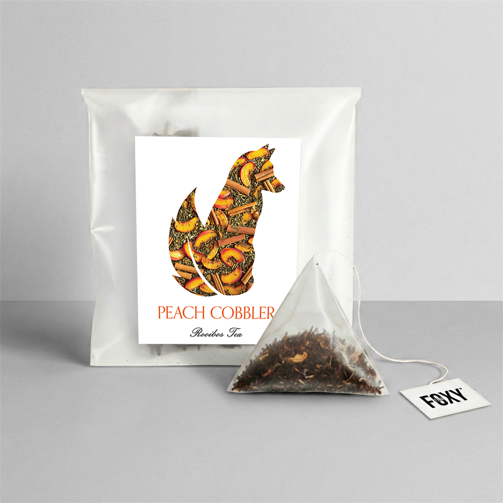 Peach Cobbler Single Serve Pyramid Tea
