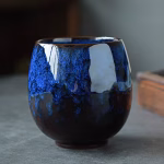 Majestic Blue Yerba Mate Cup