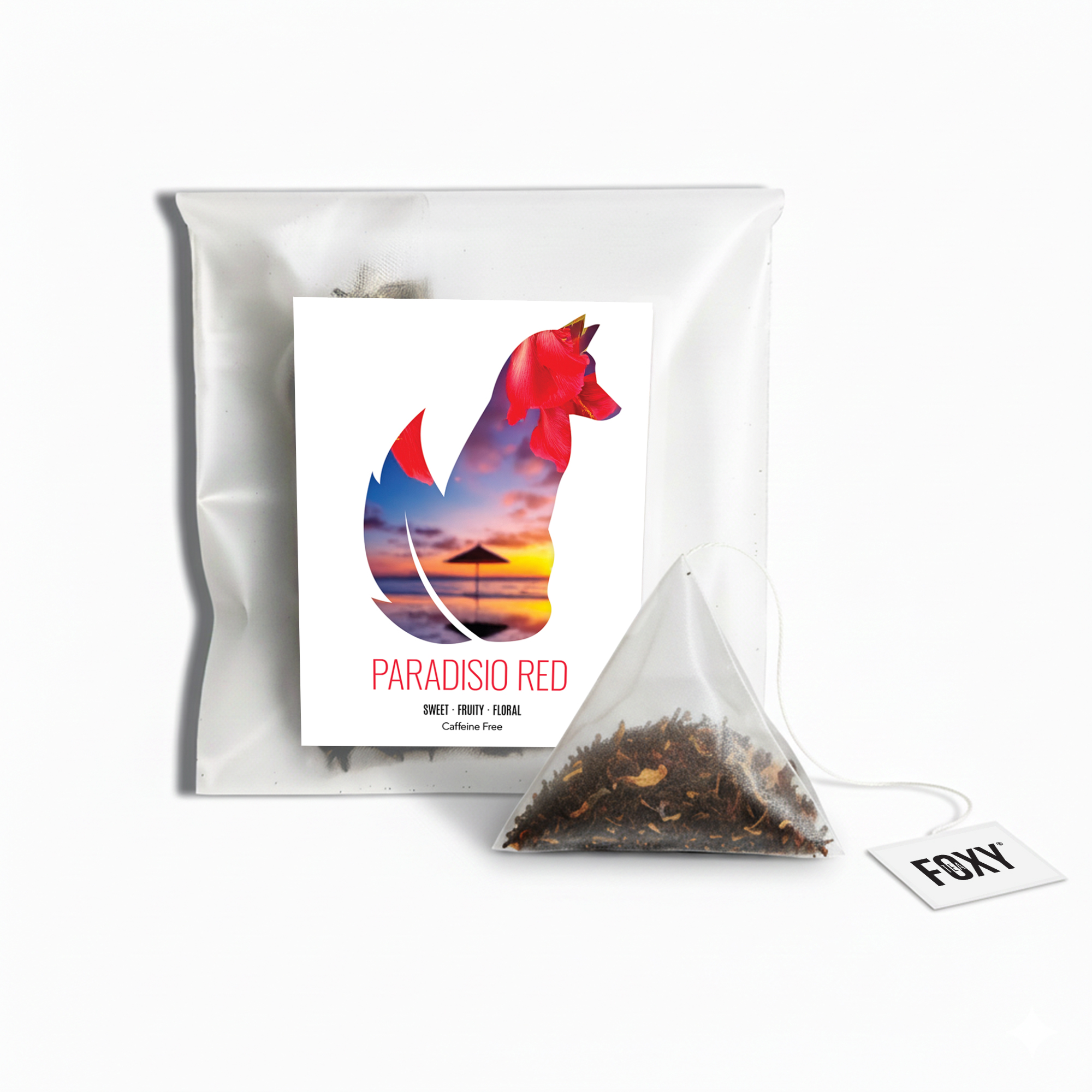 Tea Storage Box for Foxy Tea Single Serve Tea Bags Paradisio Tea Single Serve Loose Leaf Pyramid Tea Bag