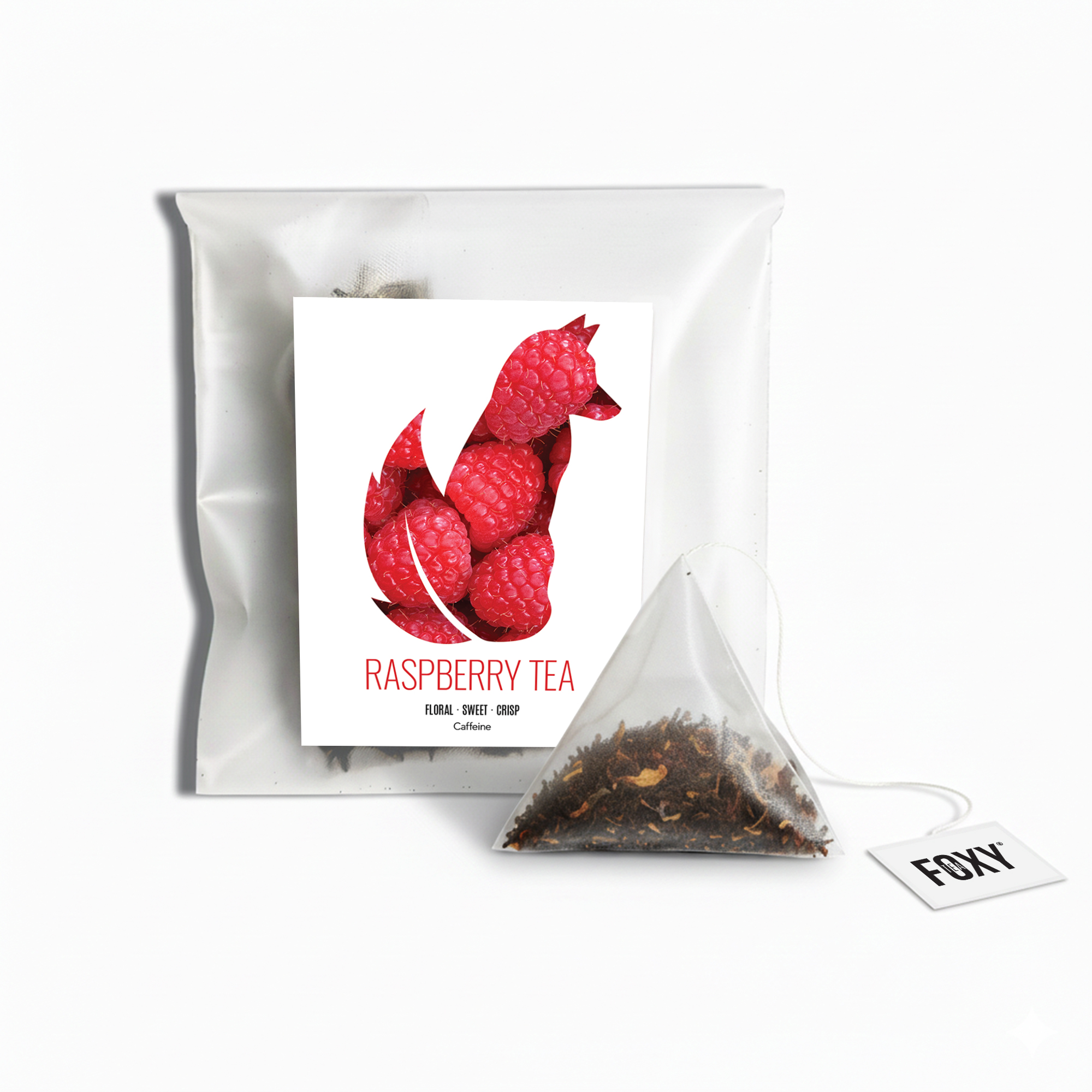 Tea Storage Box for Foxy Tea Single Serve Tea Bags Raspberry Tea Single Serve Loose Leaf Pyramid Tea Bag