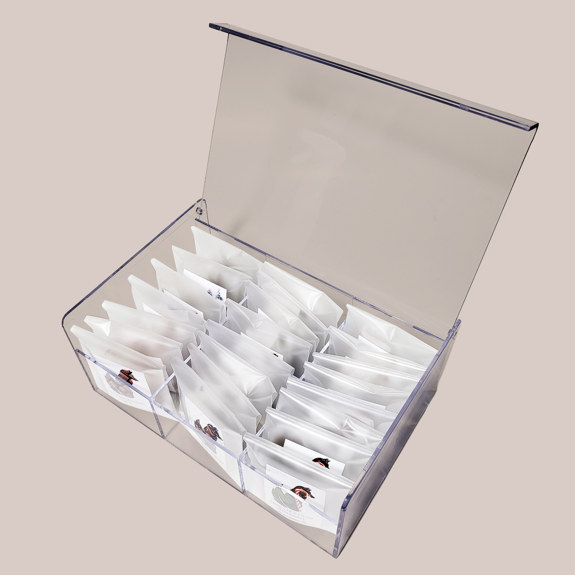 Tea Storage Box for Foxy Tea Single Serve Tea Bags