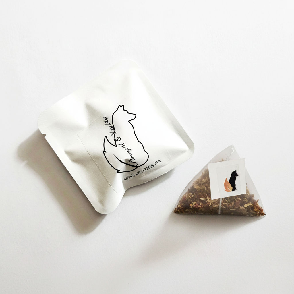 Single Tea Bag - Strength + Vitality - Men's Wellness Tea Single Tea Bag - Strength + Vitality - Men's Wellness Tea