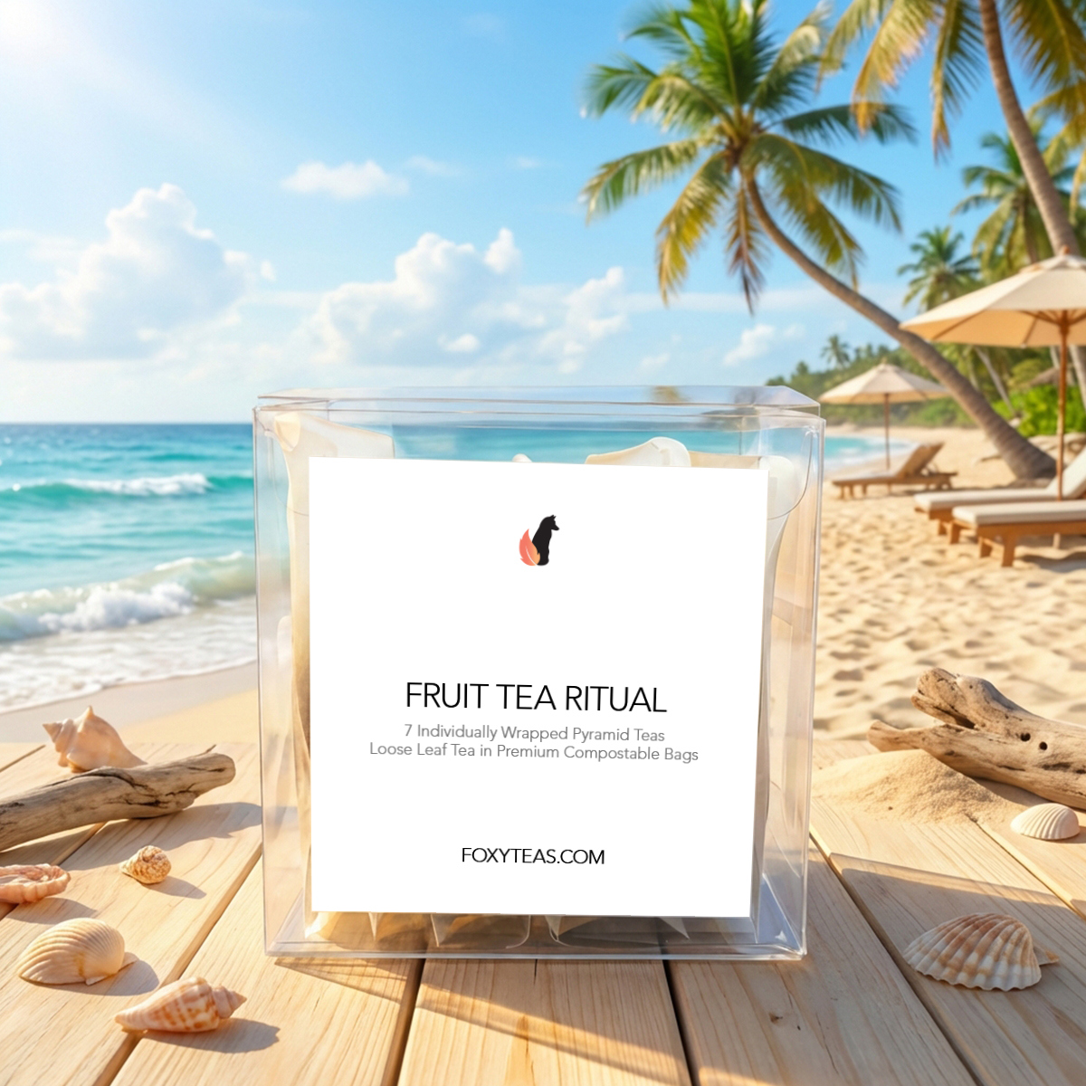 FRUIT-TEA-RITUAL Fruit Tea Ritual - 7 Individually Wrapped Pyramid Teas