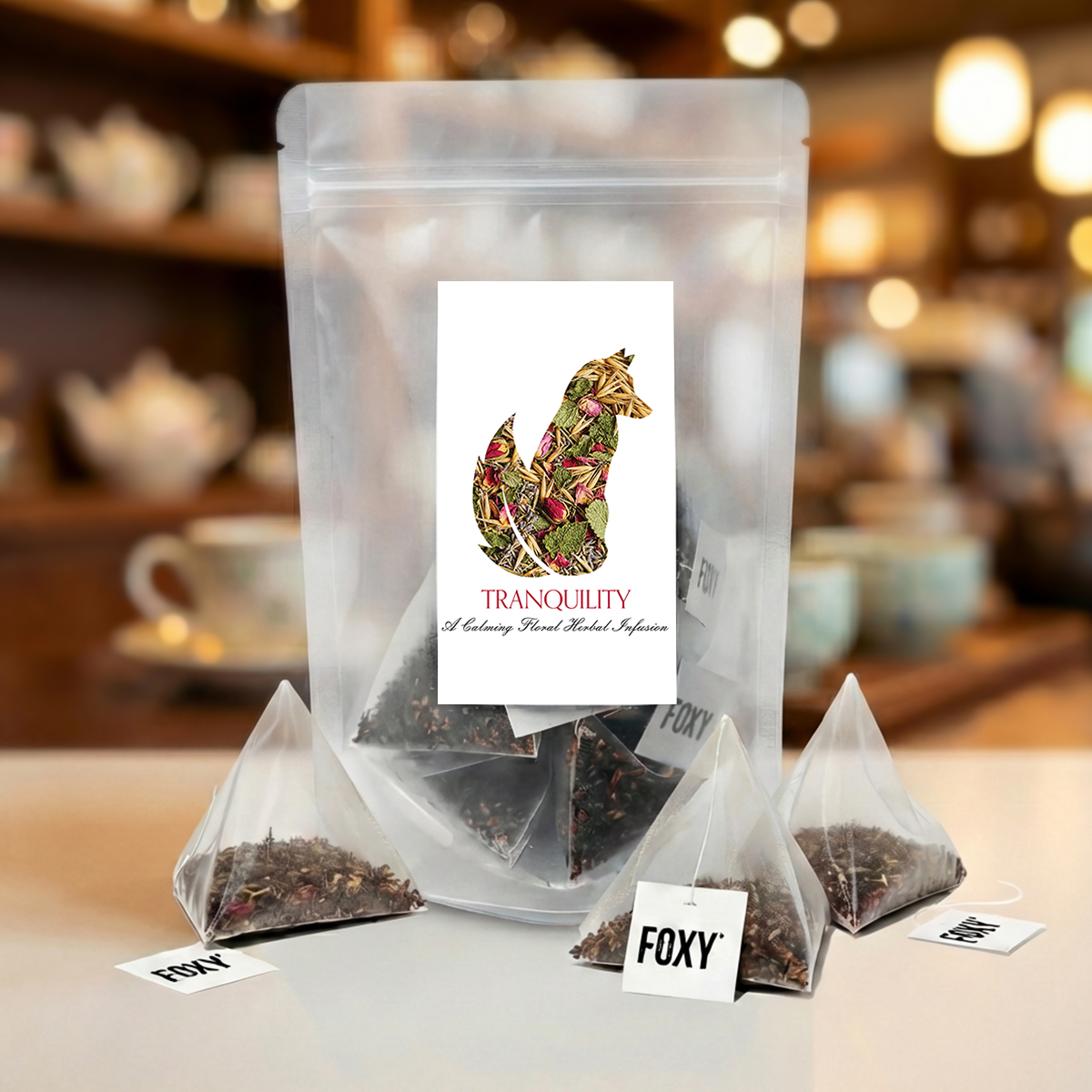 Tranquility Single Serve Tranquility Signature Pouch - 15 Pyramid Teas