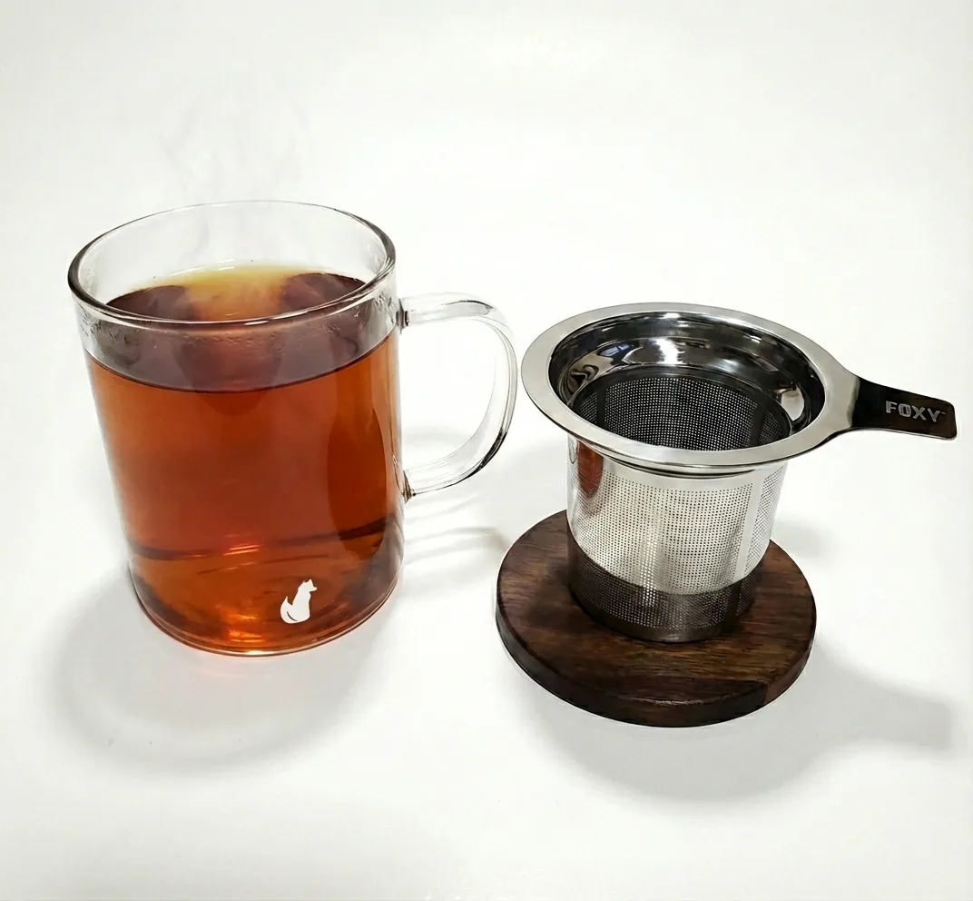 double walled tea mug with infuser Full Tea Ritual Set