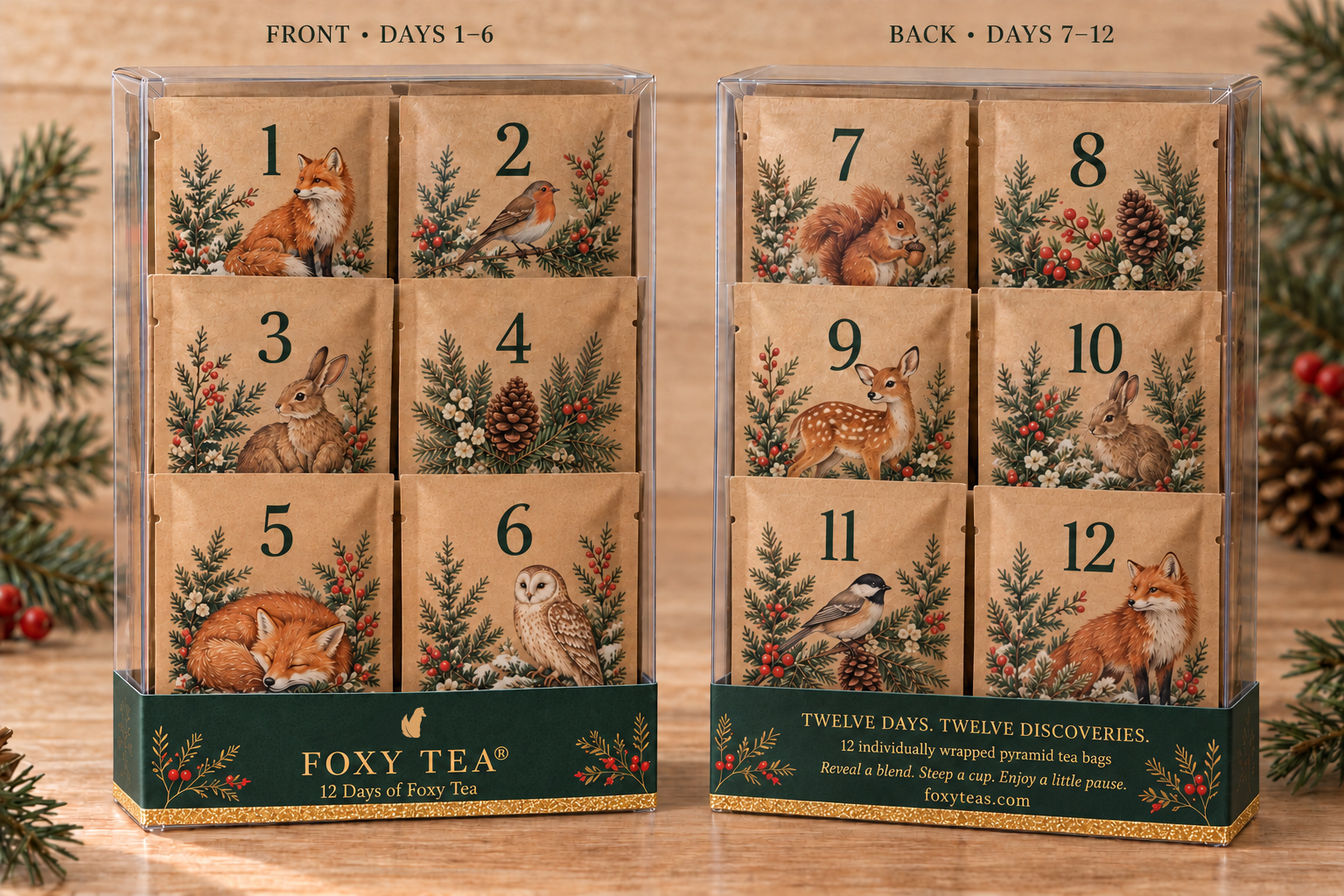 Gold-fox-logo-on-green-tea-sleeve